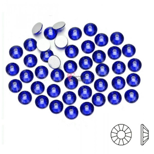 Strasuri din cristale pentru make-up, model SM020HH Albastru Indigo de 1,2mm